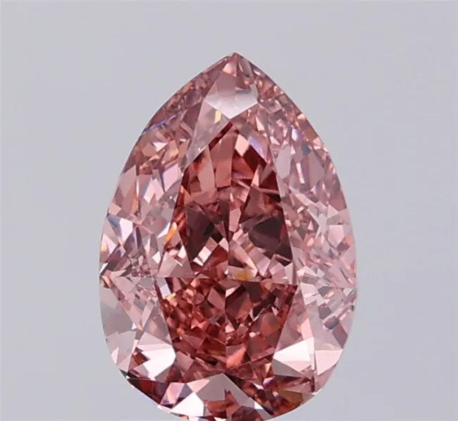 1.92ct Pear Lab Grown Diamond (Colour Fancy Light Brown, Clarity VS2, IGI Certified)