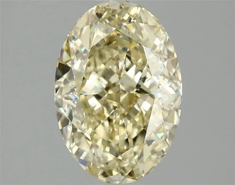 2.10ct Oval Lab Grown Diamond (Colour Fancy Yellow, Clarity VVS2, IGI Certified)