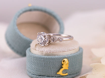 2.00ct Old European Cut Lab Diamond Ring