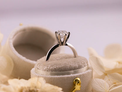 1.04ct Round Lab Diamond Solitaire Ring