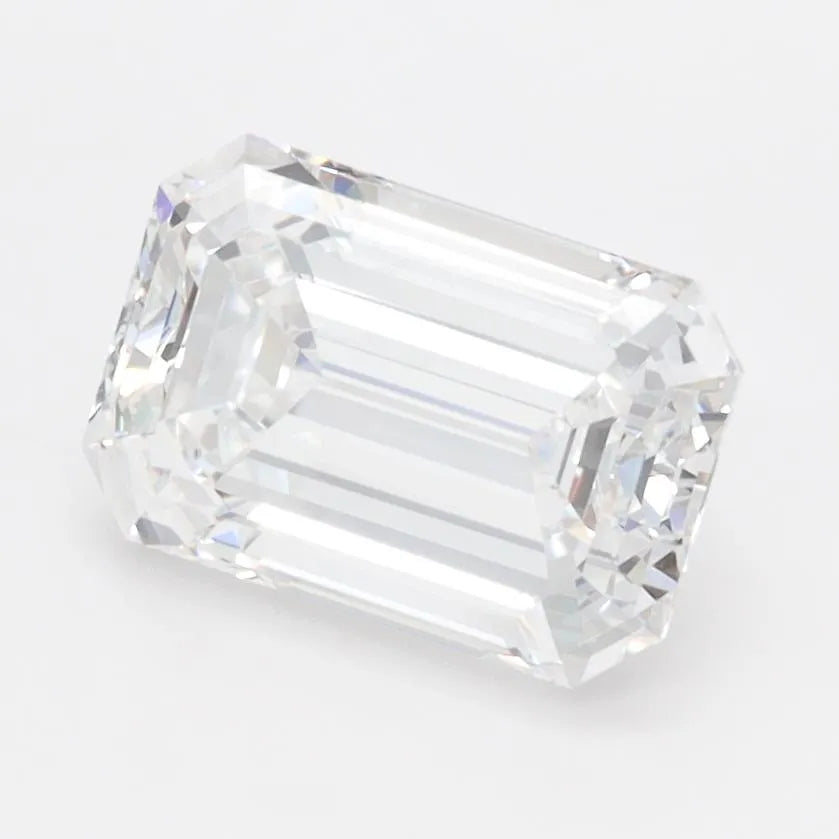 2.00ct Emerald Lab Grown Diamond (Colour D, Clarity IF, IGI Certified)