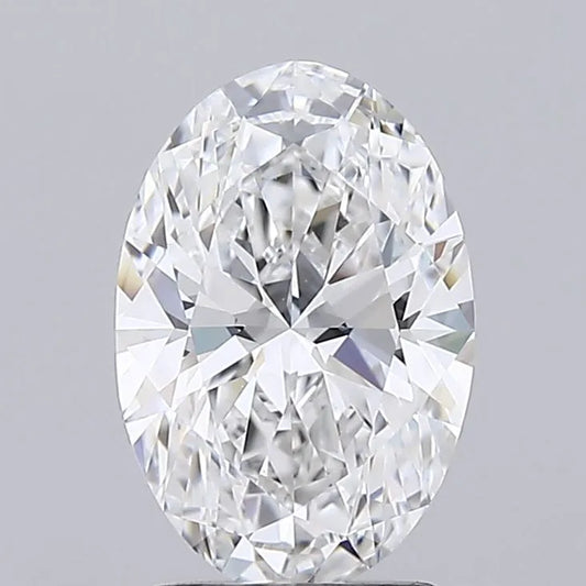 2.00ct Oval Lab Grown Diamond (Colour E, Clarity IF, IGI Certified)