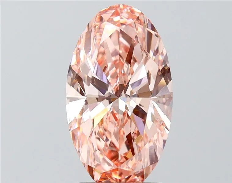 2.00ct Oval Lab Grown Diamond (Colour Fancy Vivid Pink, Clarity VS1, IGI Certified)