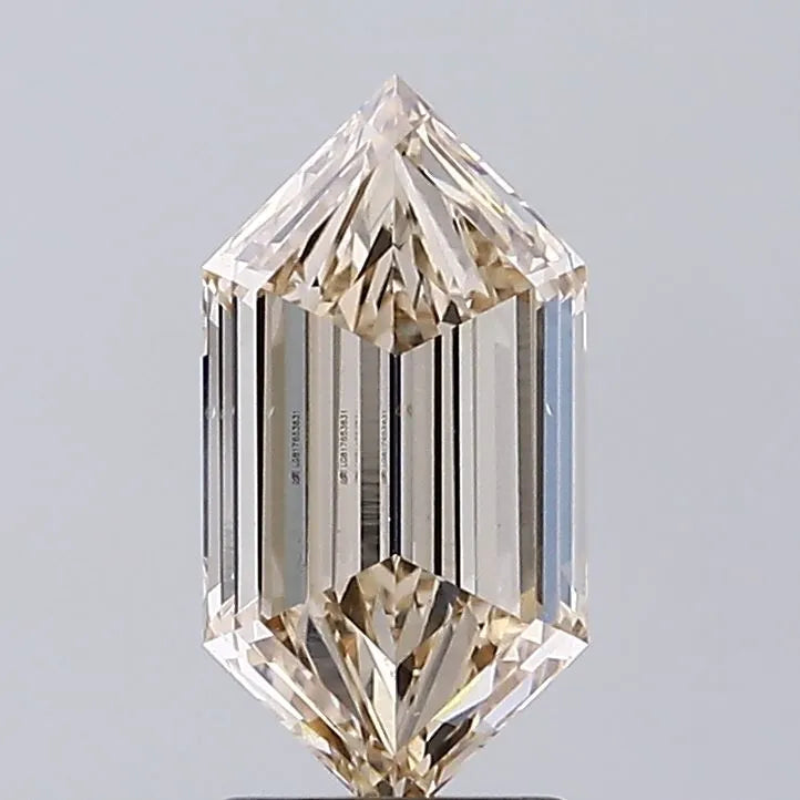 2.01ct Hexagonal Lab Grown Diamond (Colour M, Clarity VS2, IGI Certified)