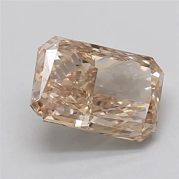 2.01ct Radiant Lab Grown Diamond (Colour Fancy Light Brown, Clarity VVS2, IGI Certified)