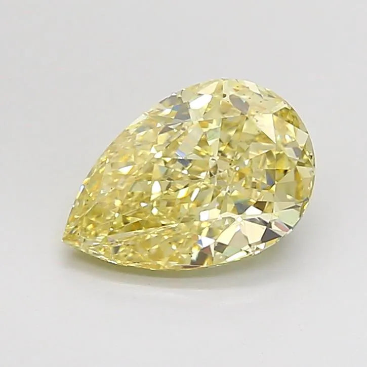 2.02ct Pear Lab Grown Diamond (Colour Fancy Yellow, Clarity VS2, IGI Certified)