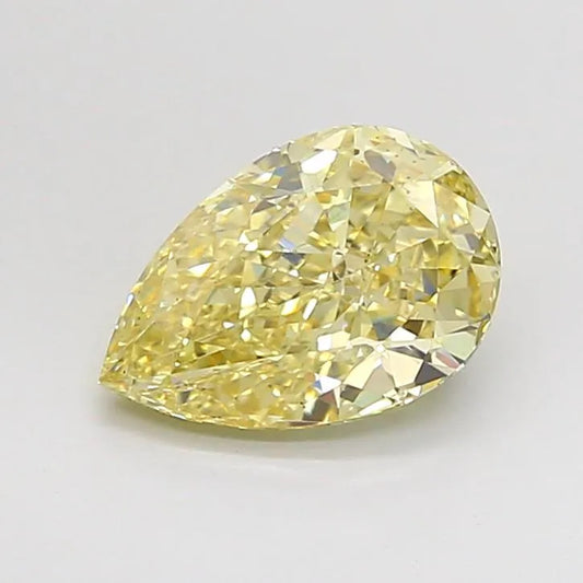 2.02ct Pear Lab Grown Diamond (Colour Fancy Yellow, Clarity VS2, IGI Certified)