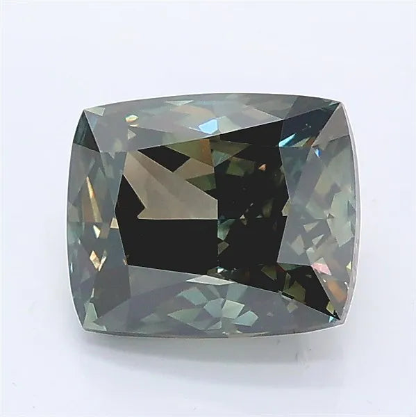 2.03ct Cushion modified Lab Grown Diamond (Colour Fancy Gray Green, Clarity VS1, IGI Certified)