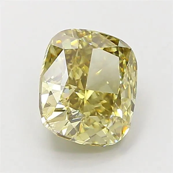 2.03ct Cushion modified Lab Grown Diamond (Colour Fancy Light Gray Yellow, Clarity SI1, IGI Certified)