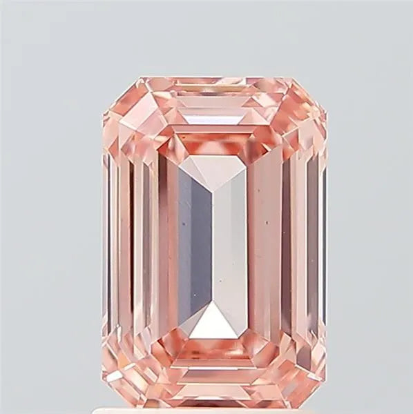 2.03ct Emerald Lab Grown Diamond (Colour Fancy Pink Brown, Clarity VS1, IGI Certified)