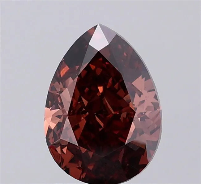 2.04ct Pear Lab Grown Diamond (Colour Fancy Brown, Clarity VVS2, IGI Certified)