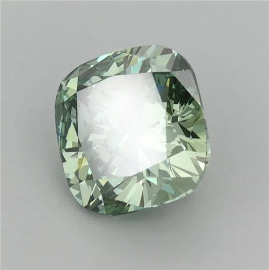 2.05ct Cushion modified Lab Grown Diamond (Colour Fancy Vivid Green, Clarity VVS2, IGI Certified)