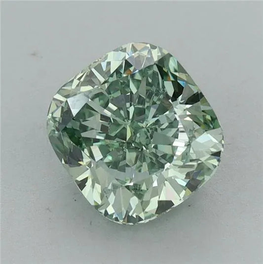 2.08ct Cushion modified Lab Grown Diamond (Colour Fancy Vivid Green, Clarity VS1, IGI Certified)
