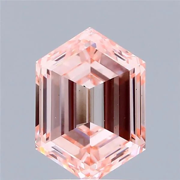 2.09ct Hexagonal Lab Grown Diamond (Colour Fancy Intense Pink, Clarity VS1, IGI Certified)