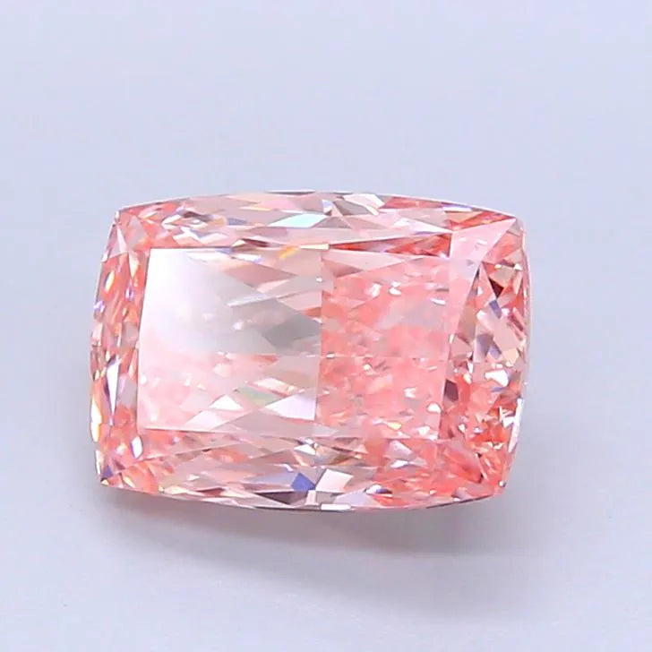 2.14ct Cushion modified Lab Grown Diamond (Colour Fancy Vivid Pink, Clarity VVS2, IGI Certified)