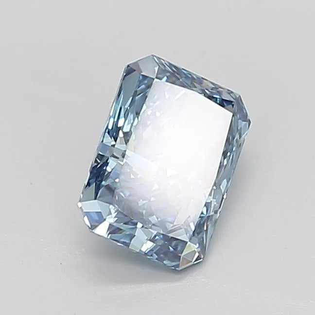 2.14ct Radiant Lab Grown Diamond (Colour Fancy Vivid Blue, Clarity VS2, IGI Certified)