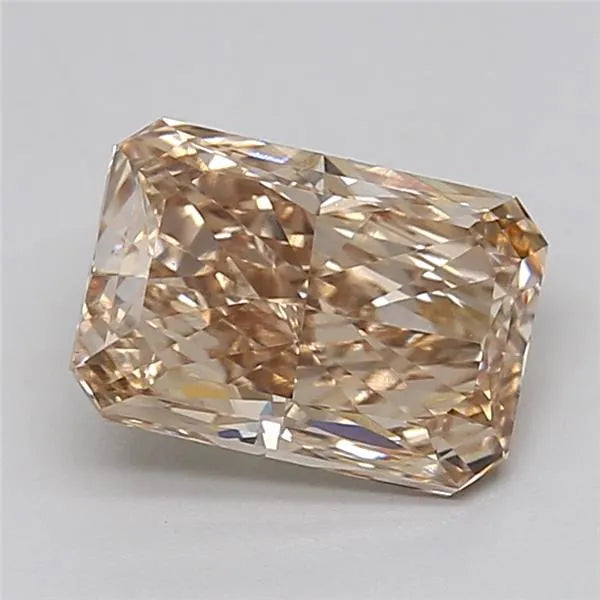 2.15ct Radiant Lab Grown Diamond (Colour Fancy Light Brown, Clarity VVS2, IGI Certified)
