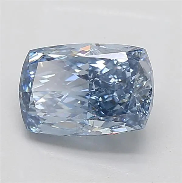 2.17ct Cushion modified Lab Grown Diamond (Colour Fancy Vivid Blue, Clarity SI1, IGI Certified)