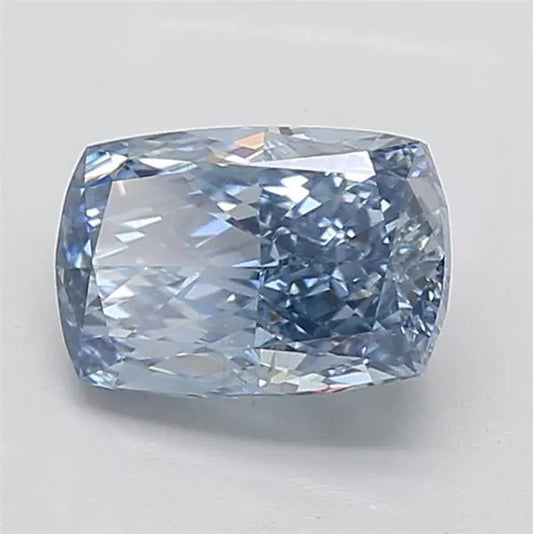 2.17ct Cushion modified Lab Grown Diamond (Colour Fancy Vivid Blue, Clarity SI1, IGI Certified)