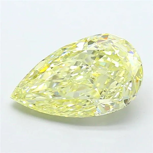 2.32ct Pear Lab Grown Diamond (Colour Fancy Light Yellow, Clarity VS1, IGI Certified)