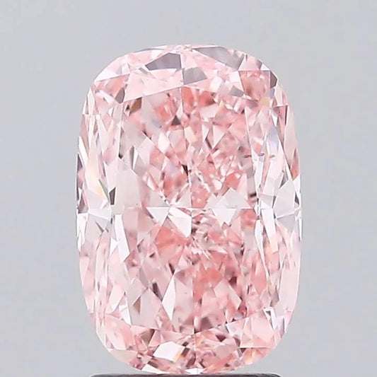 2.50ct Cushion modified Lab Grown Diamond (Colour Fancy Vivid Pink, Clarity VS1, IGI Certified)