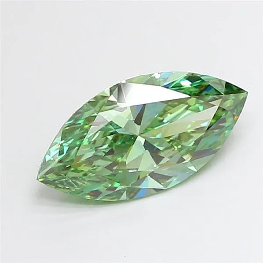 2.50ct Marquise Lab Grown Diamond (Colour Fancy Vivid Green, Clarity VS1, IGI Certified)