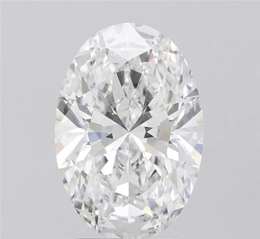 2.50ct Oval Lab Grown Diamond (Colour E, Clarity VVS2, IGI Certified)