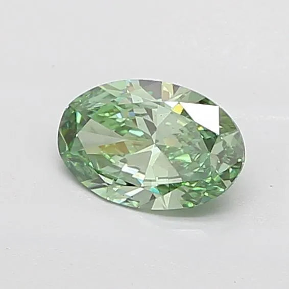 2.50ct Oval Lab Grown Diamond (Colour Fancy Vivid Green, Clarity VS2, IGI Certified)