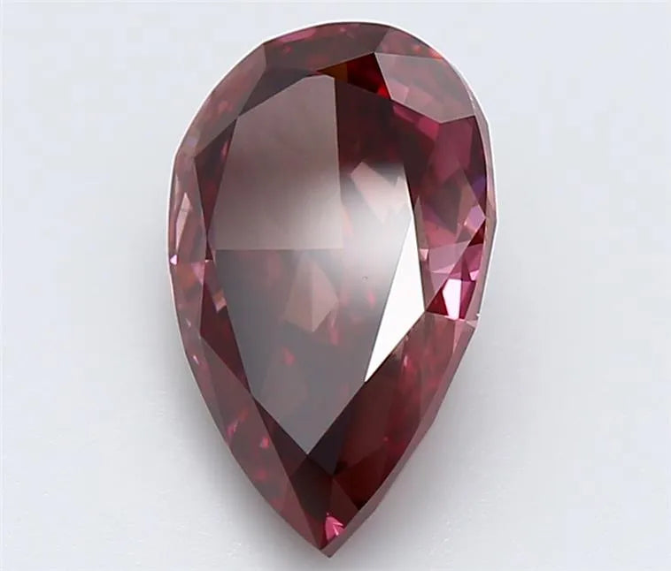 2.51ct Pear Lab Grown Diamond (Colour Fancy Deep Pink, Clarity VS1, IGI Certified)