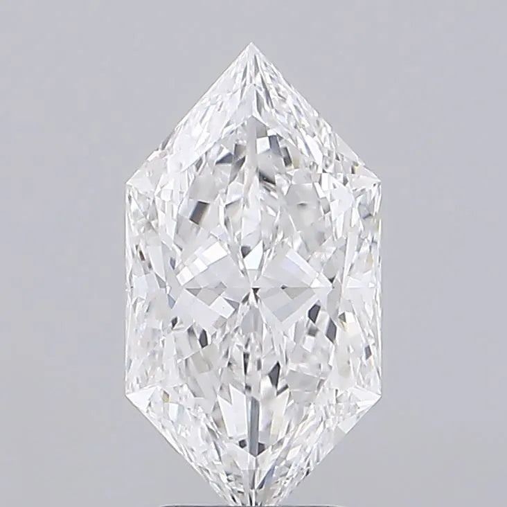 2.53ct Hexagonal Lab Grown Diamond (Colour E, Clarity VVS2, IGI Certified)