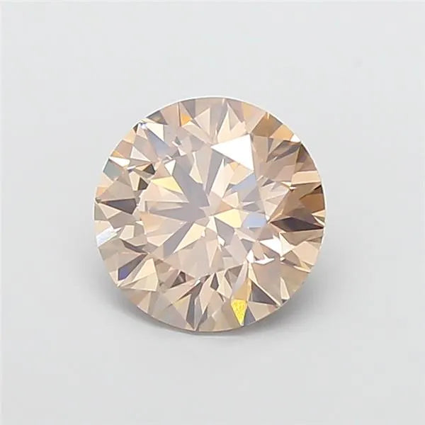 2.54ct Round Lab Grown Diamond (Colour Fancy Light Brownish Gray, Clarity VVS2, Cut ID, IGI Certified)