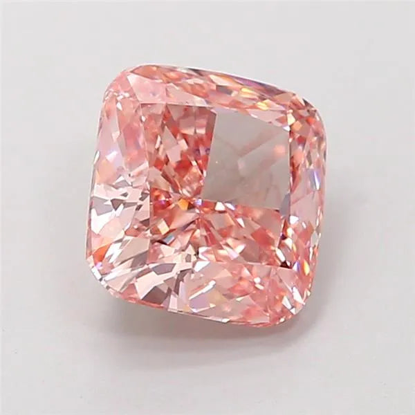 2.57ct Cushion modified Lab Grown Diamond (Colour Fancy Vivid Pink, Clarity VVS2, IGI Certified)