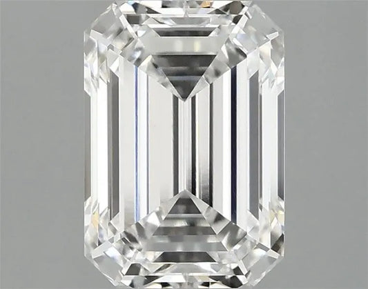 2.58ct Emerald Lab Grown Diamond (Colour E, Clarity VVS2, IGI Certified)