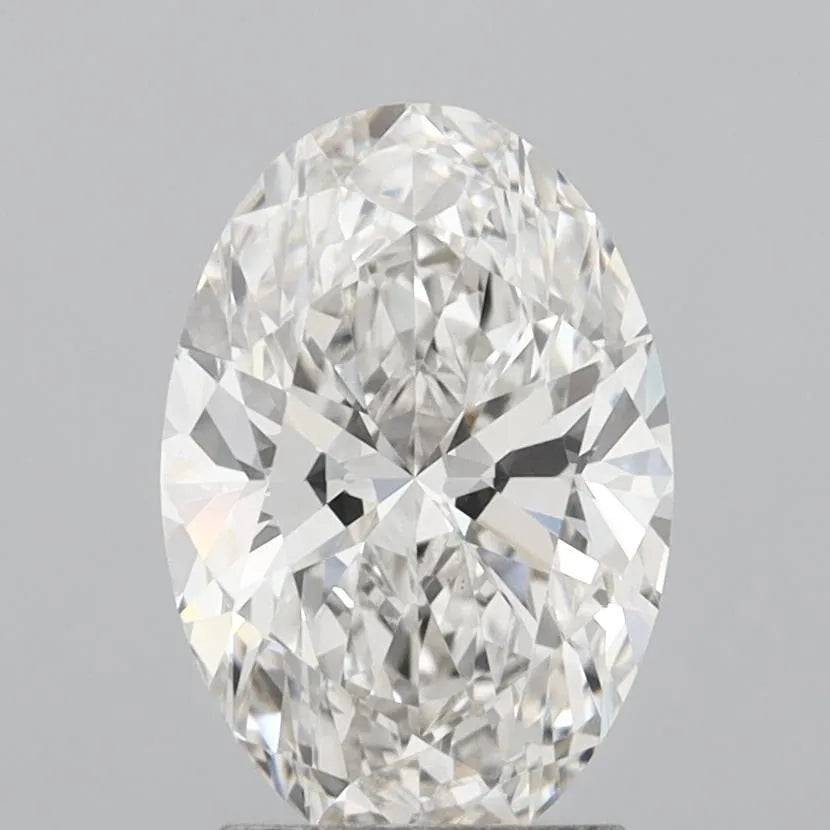 2.58ct Oval Lab Grown Diamond (Colour G, Clarity VVS2, IGI Certified)