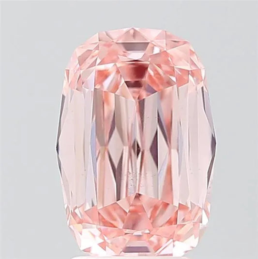2.60ct Cushion modified Lab Grown Diamond (Colour Fancy Intense Pink, Clarity VS1, IGI Certified)