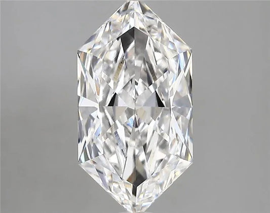2.61ct Hexagonal Lab Grown Diamond (Colour D, Clarity VVS2, IGI Certified)
