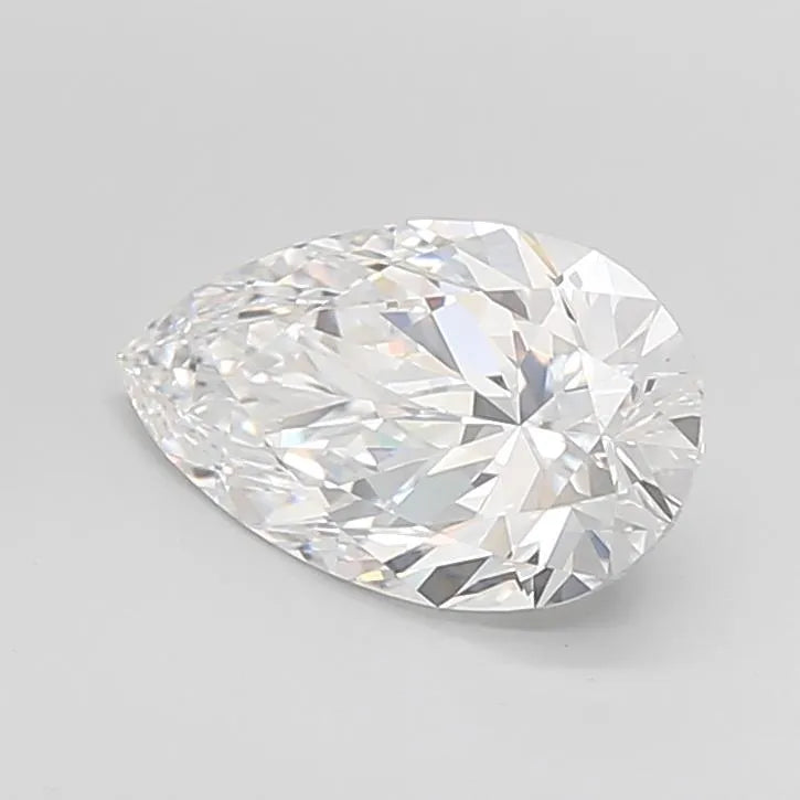 2.61ct Pear Lab Grown Diamond (Colour D, Clarity IF, Cut EX, IGI Certified)