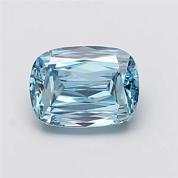 2.71ct Cushion modified Lab Grown Diamond (Colour Fancy Vivid Blue, Clarity VS1, IGI Certified)