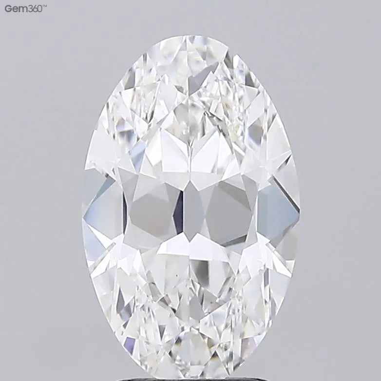 2.73ct Oval Lab Grown Diamond (Colour E, Clarity VVS2, IGI Certified)