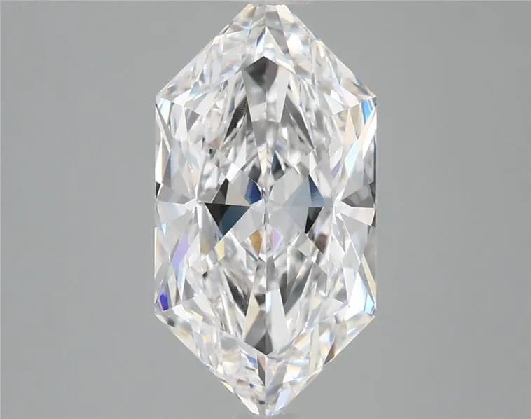 2.75ct Hexagonal Lab Grown Diamond (Colour D, Clarity VVS2, IGI Certified)