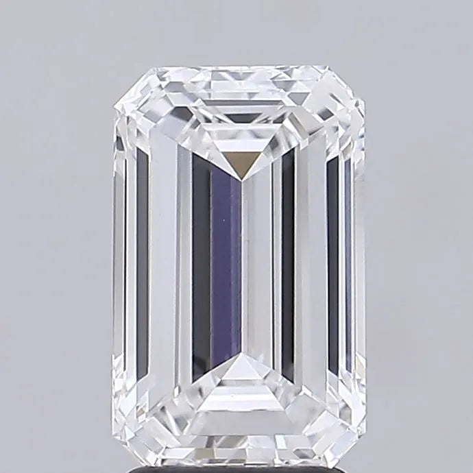 2.76ct Emerald Lab Grown Diamond (Colour D, Clarity VVS2, IGI Certified)