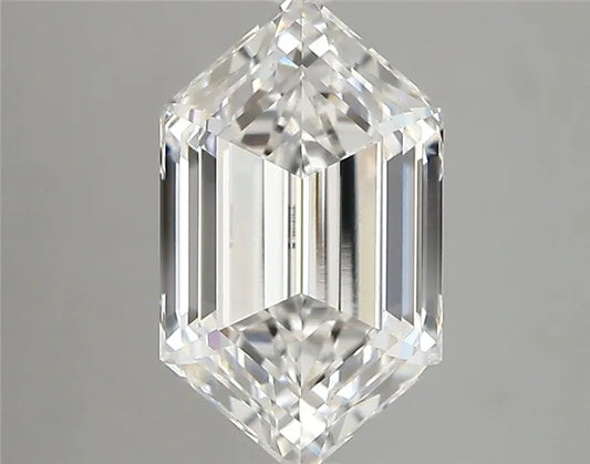 2.77ct Hexagonal Lab Grown Diamond (Colour E, Clarity VVS1, IGI Certified)