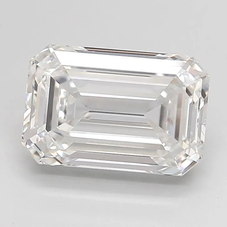 2.85ct Emerald Lab Grown Diamond (Colour F, Clarity VVS2, IGI Certified)