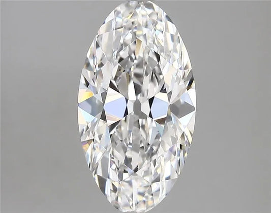2.88ct Oval Lab Grown Diamond (Colour D, Clarity VVS1, IGI Certified)