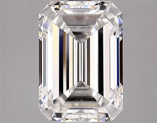 2.92ct Emerald Lab Grown Diamond (Colour F, Clarity VVS2, IGI Certified)