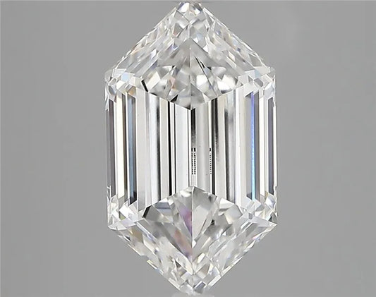 2.92ct Hexagonal Lab Grown Diamond (Colour D, Clarity VVS2, IGI Certified)
