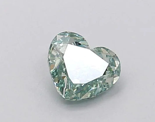 0.35ct Heart Lab Grown Diamond (Colour Fancy Vivid Green, Clarity VS2, IGI Certified)