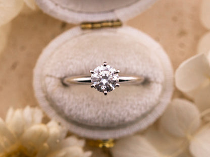 1.04ct Round Lab Diamond Solitaire Ring