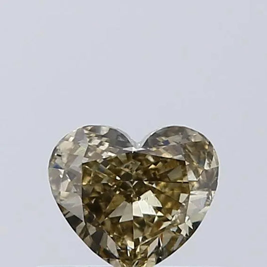 0.35ct Heart Lab Grown Diamond (Colour Fancy Gray Yellow, Clarity VS2, IGI Certified)