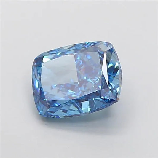 3.00ct Cushion modified Lab Grown Diamond (Colour Fancy Vivid Blue, Clarity VS2, IGI Certified)